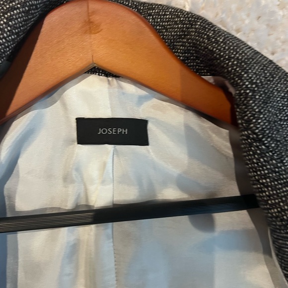JOSEPH Tweed / Black & Off white Biker Style Jacket - Picture 4 of 7